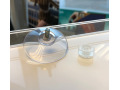 Transparent suction cups with screw fixing
